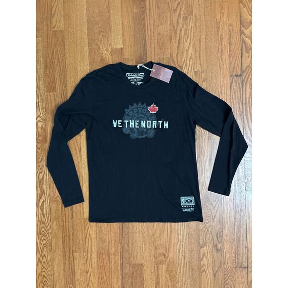 Toronto Raptors Mitchell & Ness Hardwood Classics Men's Black T-Shirt Size XL - Picture 1 of 6